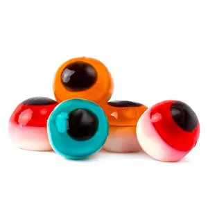 Googly Gummy candy Eyeballs - Bulk Candy: Fruit flavor 4D gummy eyeballs pick n mix tiktok Snack  gummy sweets Soft Bonbon fruity candy Chewy Corn