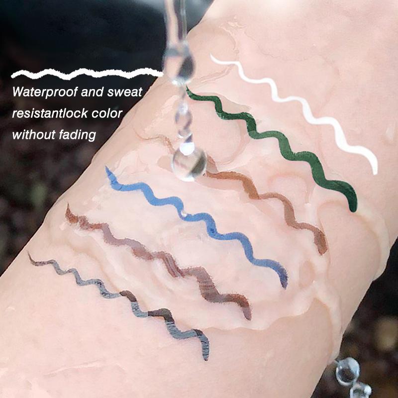 MANSLY Slim Colorful Liquid Eyeliner Pen Waterproof & Smudge-Proof Ultra-Fine Precision Tip for Defined Lines Long-Lasting All-Day Wear Eye Makeup Matte Eyeliner Set Buy 1 Take 1 al teyeliner