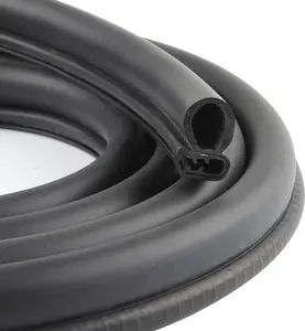 20FT  Door Weather Strip with Top Bulb, PVC Plastic Trim with EPDM Rubber Seal, for Automotive, , RVs,  &  Applications