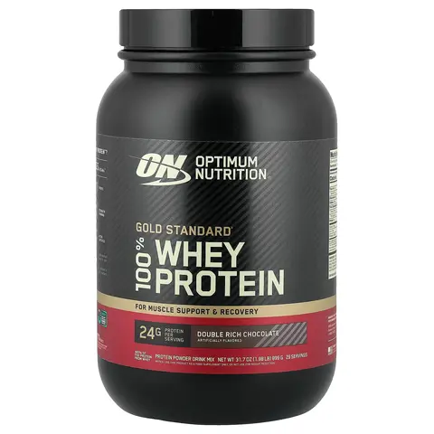 Optimum Nutrition Gold Standard® 100% Whey Protein, Double Rich Chocolate, 1.98 lb (899 g)