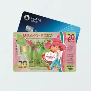 Cute Strawberry 20 Peso Bill Credit Card Skin Sticker Decal Shortcake