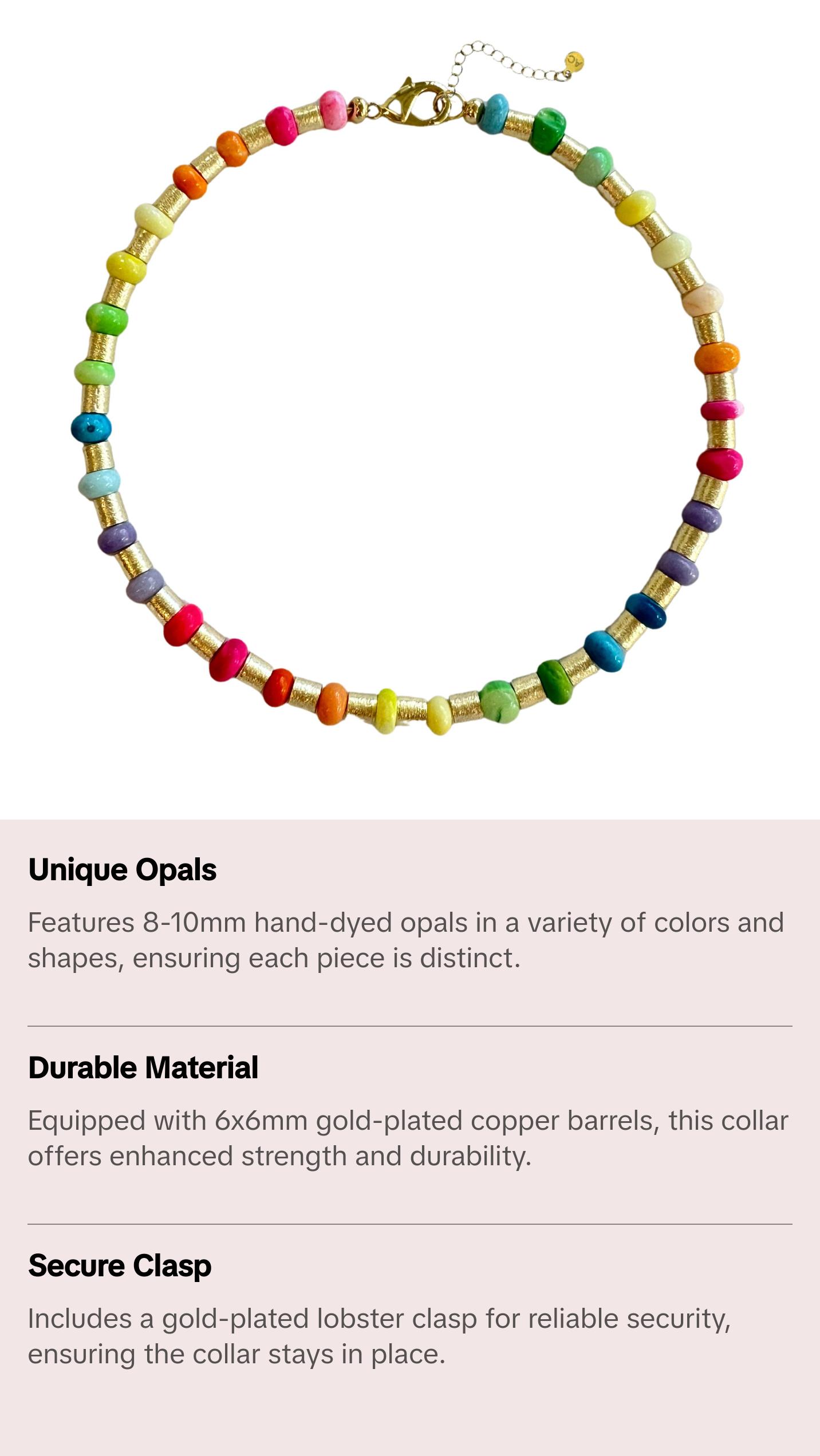 Golden Collar - Rainbow