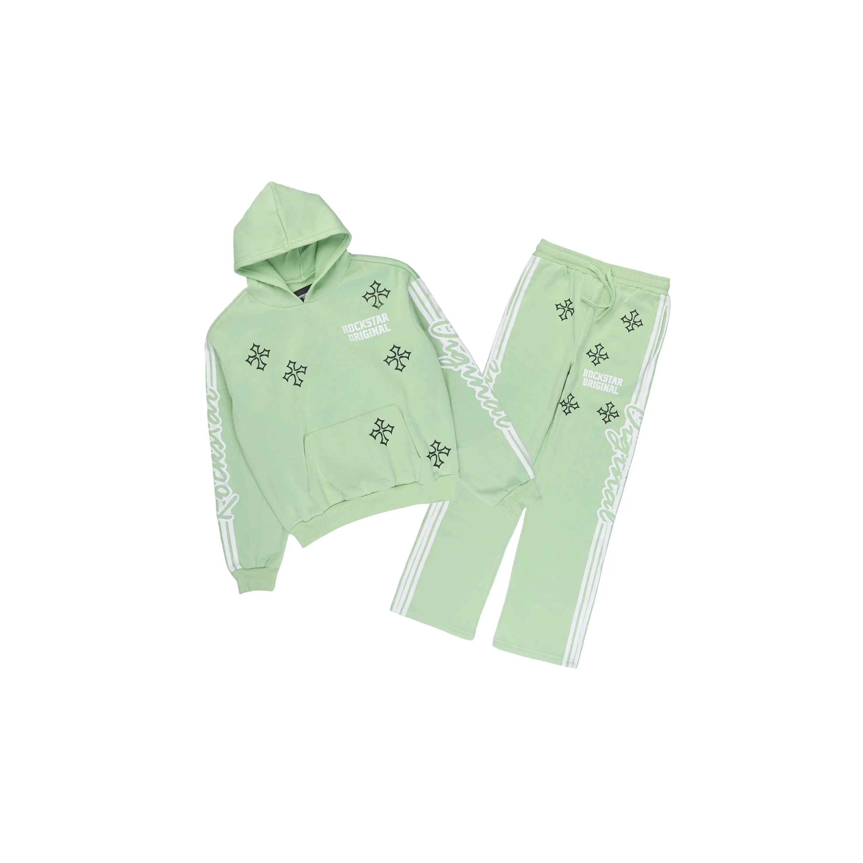 Boys Osso Sage Hoodie Stacked Track Set