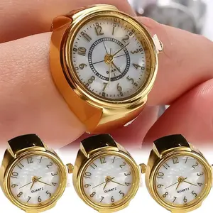 Rings Finger Watches Fashion Party Quartz Watches Unisex Couple Rings Jewelry Gift Real