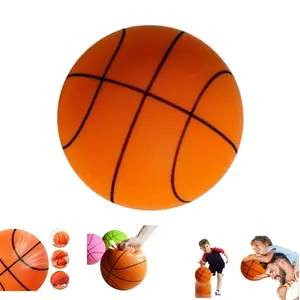 2025 Upgrade Silent Foam Basketball,Quiet Bounce Basketball Indoor  Training,Easy Grip The Handles quiet basketball mini basketball  Indoor Basketball mute ball indoor silent basketball foam ball foam basketball interesting gift