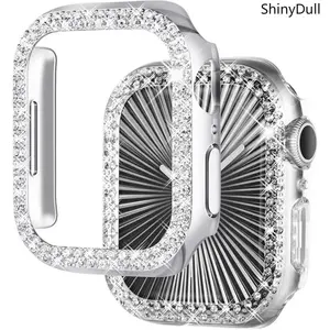 2-Pack Bling Compatible for Apple Watch Cases 44mm SE Series 6 5 4, Protective Bumper for iWatch SE Series 4/5/6