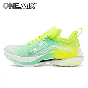 OneMix Pace Beam Marathon Running Shoes For Men Anti-slip Ultra-light Rebound Athletic Sneakers with Carbon Plate Technology & Cotton Material