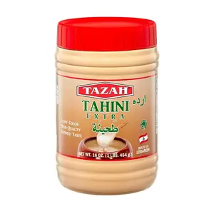 Tazah Tahini Extra , 100% Sesame Seeds 16 Oz