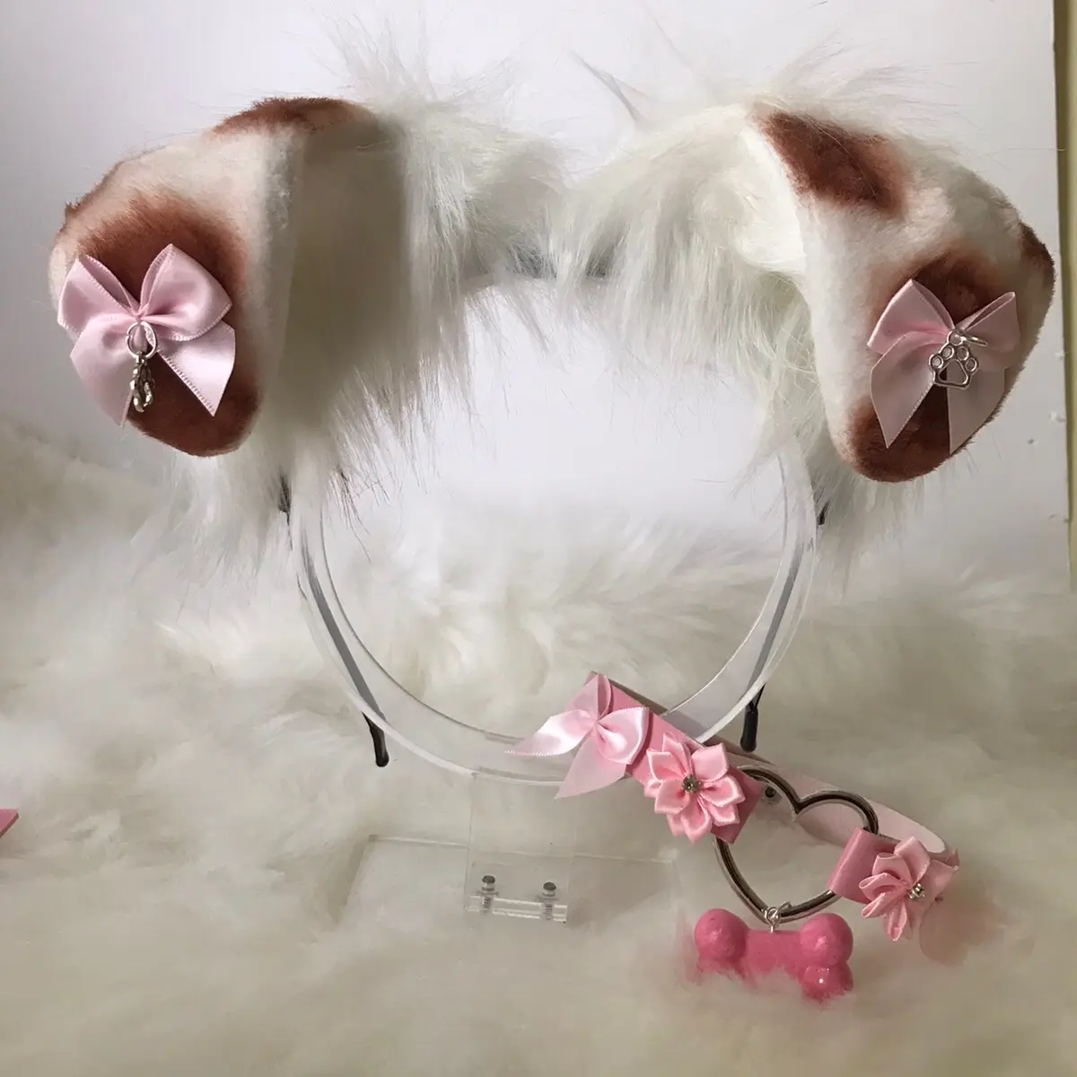 White brown and necklace  Halloween Costume