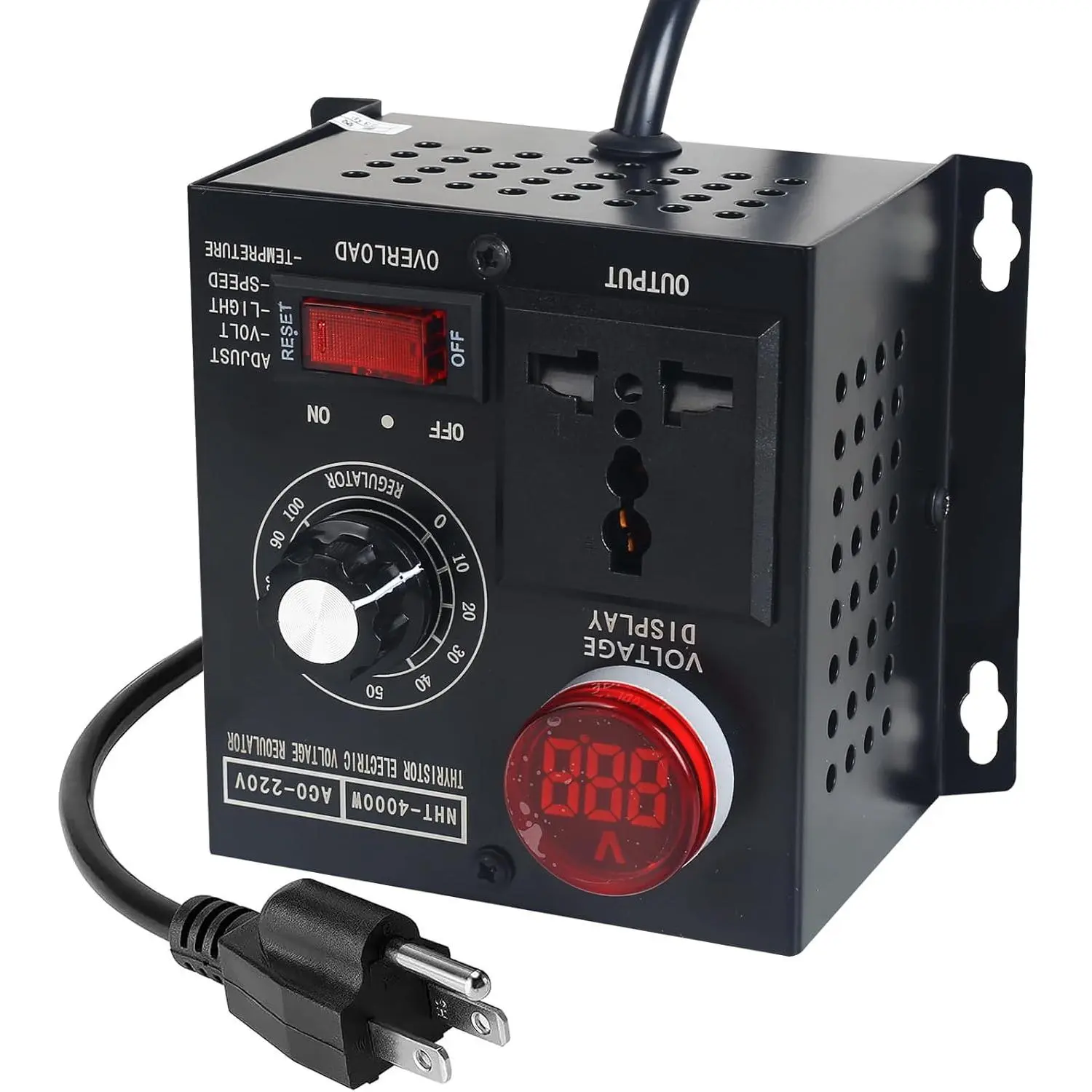 Premium AC Motor Speed Controller 120V - Adjustable Fan Speed, Voltage  Regulator with Rheostat - Electric Motor Precision Control - Ideal for 15A  110V Applications - TikTok Shop