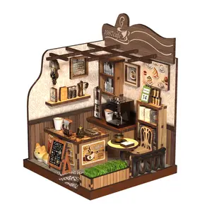MINI Dollhouse, Puzzle Assembly, Bookshelf And Tabletop Decoration, Holiday Gifts Such As Thanksgiving, Valentine's Day, And Birthdays (excluding Tool Glue And Batteries)