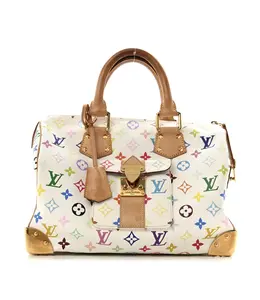 Pre-owned Louis Vuitton Canvas Shoulder Bags x Takashi Murakami Multicolor Speedy 30