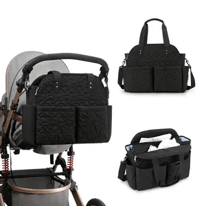 Multifunctional Waterproof Baby Diaper Bag, Shoulder Crossbody Maternity Travel Storage Bag, Insulated Bottle Holder, Stroller Bag, Stroller Organizer Bag