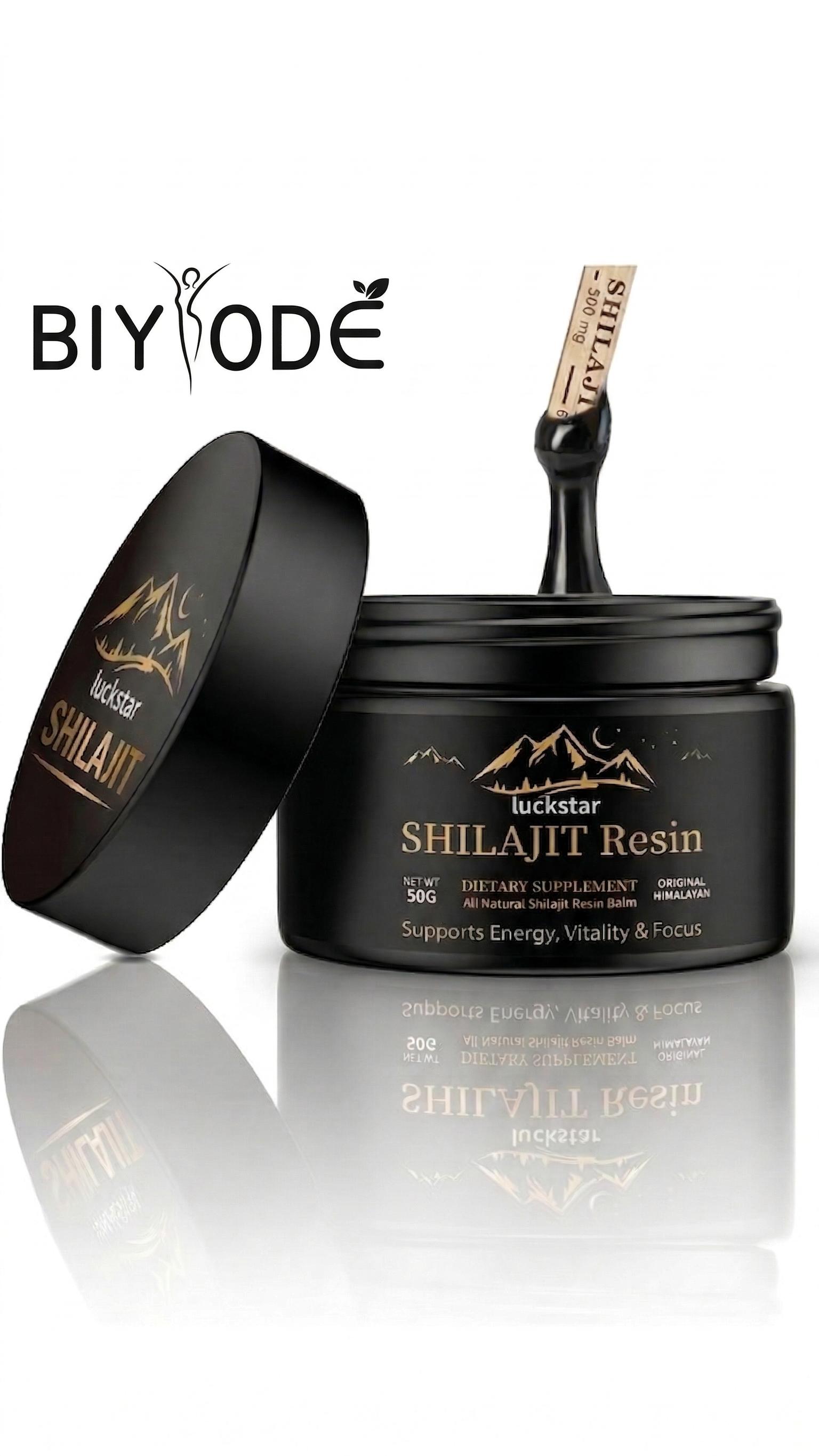 BIYODE Pure Himalayan Shilajit Resin 50g | 70% Fulvic Acid & 80+ Trace Minerals | Natural Energy & Immune Support for Men & Women