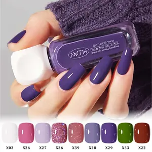 Crystal Purple Pink Shades Nail Polish Set, 9Counts/Set, Quick Dry Water-Based Formula Nail Art Polish, Easy Application, French Manicure Nail Care Nail Polish Varnish for Nails and Toes, Perfect for Manicures & Pedicures, Colorful Nail Products