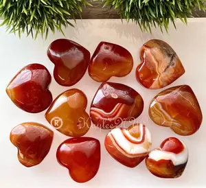 Wholesale Lot 2 lb Natural Carnelian Crystal Heart Healing Energy