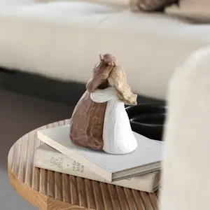 Resin Horse and Woman Sculpture - 1pc Collectible Figurine for Indoor Decor, Equestrian Memorial Keepsake, Versatile Room Accent, No Electricity Needed Ornaments Decoration Art Home Gift