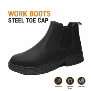 Waterproof Anti-slip Outdoor Durable Comfortable Unisex Chef Work Shoe Safety Shoes Breathable Splash-proof Smash-proof Puncture-proof