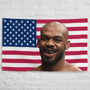 Jon Jones American Flag -  Mixed Martial Arts UFC Champion College Dorm Tapestry  40in*60in Tapestry Decor