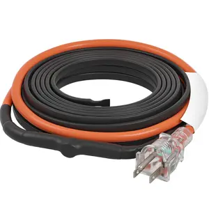 VEVOR Self-Regulating Pipe Heating Cable 12FT 5W/FT Heat Tape with Thermostat