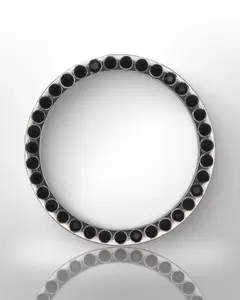 Start/Stop Button Bling Ring - Black