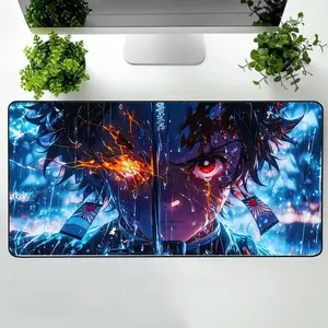 Demon Slayer Kimetsu No Yaiba Tanjiro V1 Desk Mat Gaming Setup Mousepad Gift for her Anime.png