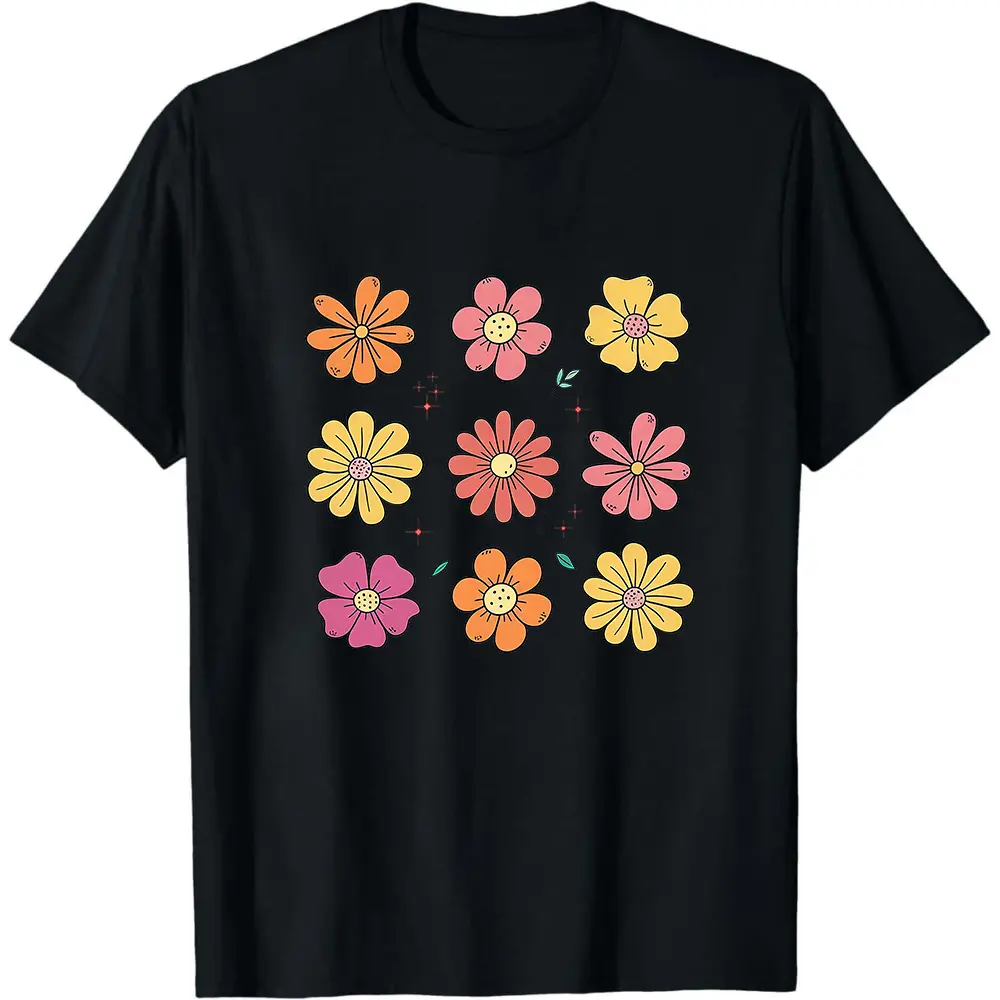 Floral Tee: Fun Spring Flower Blooms Shirt