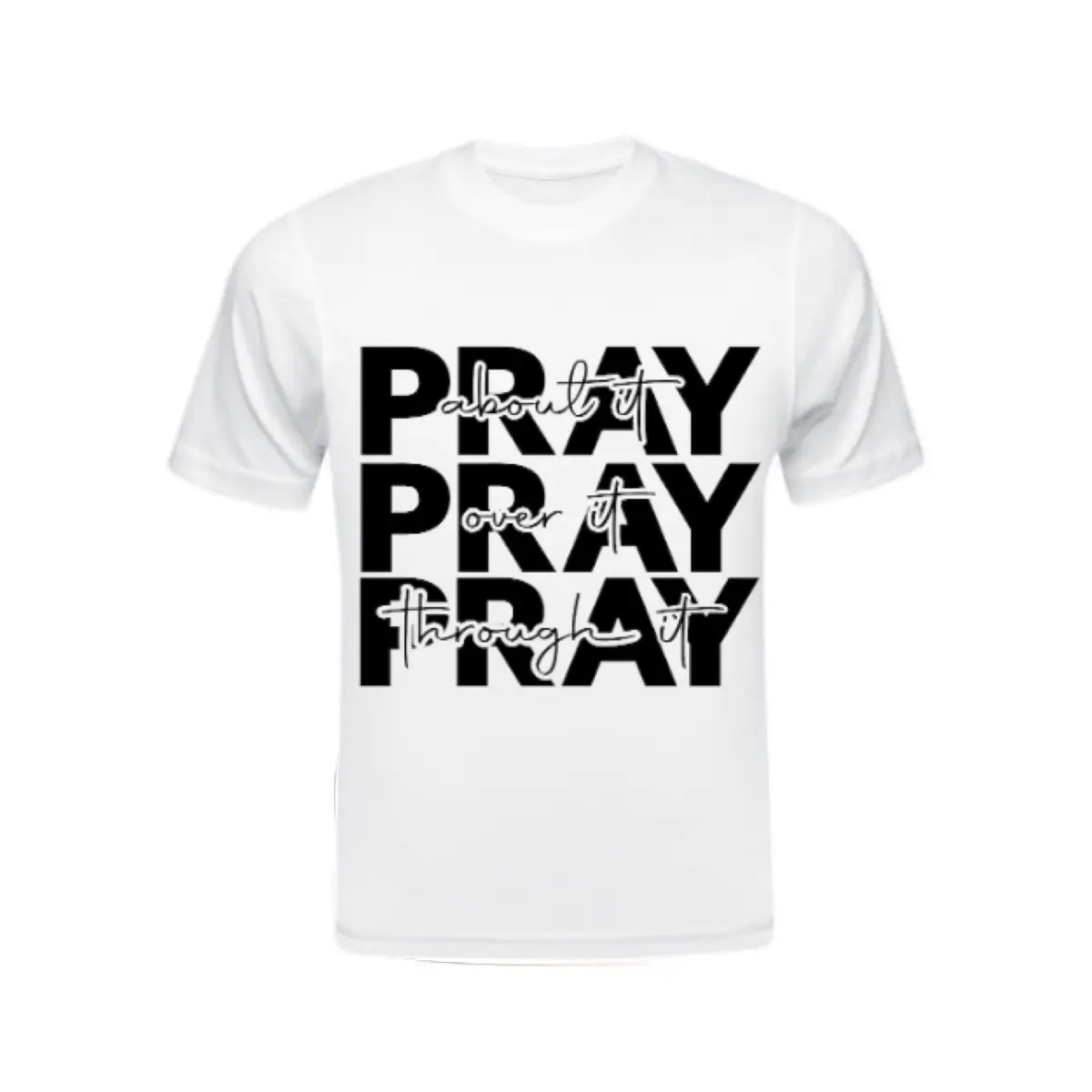 100% Cotton Pray Screen Print Transfer Men's Fitted Short-Sleeve Athletic T-Shirt - White Fabric with Black Text, Menswear Loungewear for Car Enthusiasts