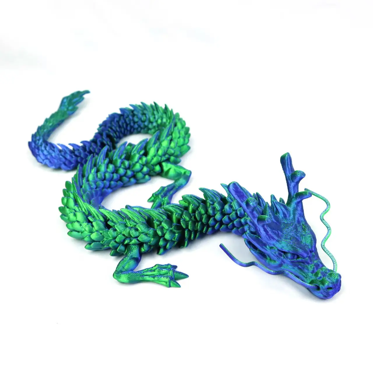 3d printed dragon ornaments, 60CM explosive Chinese dragon toy crafts, movable joints, creative hand-made holiday birthday gifts
