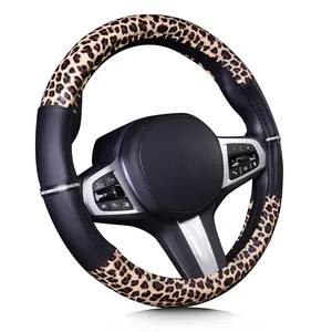TOYOUN Car Steering Wheel Cover 15inch Universal Fit for Car, Truck, SUV, Van