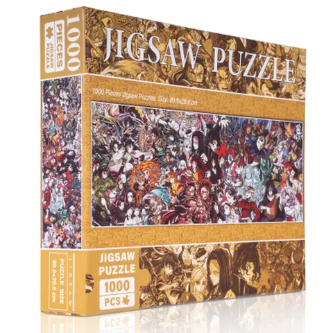 Demon Slayer Anime & Manga 1000-Piece Art Puzzle, Advanced Challenging & Rewarding Assembly, 35.4in x 11.7in Large Size, Iconic Scenes, Cozy Hobby Gift for Collectors, Art Puzzles