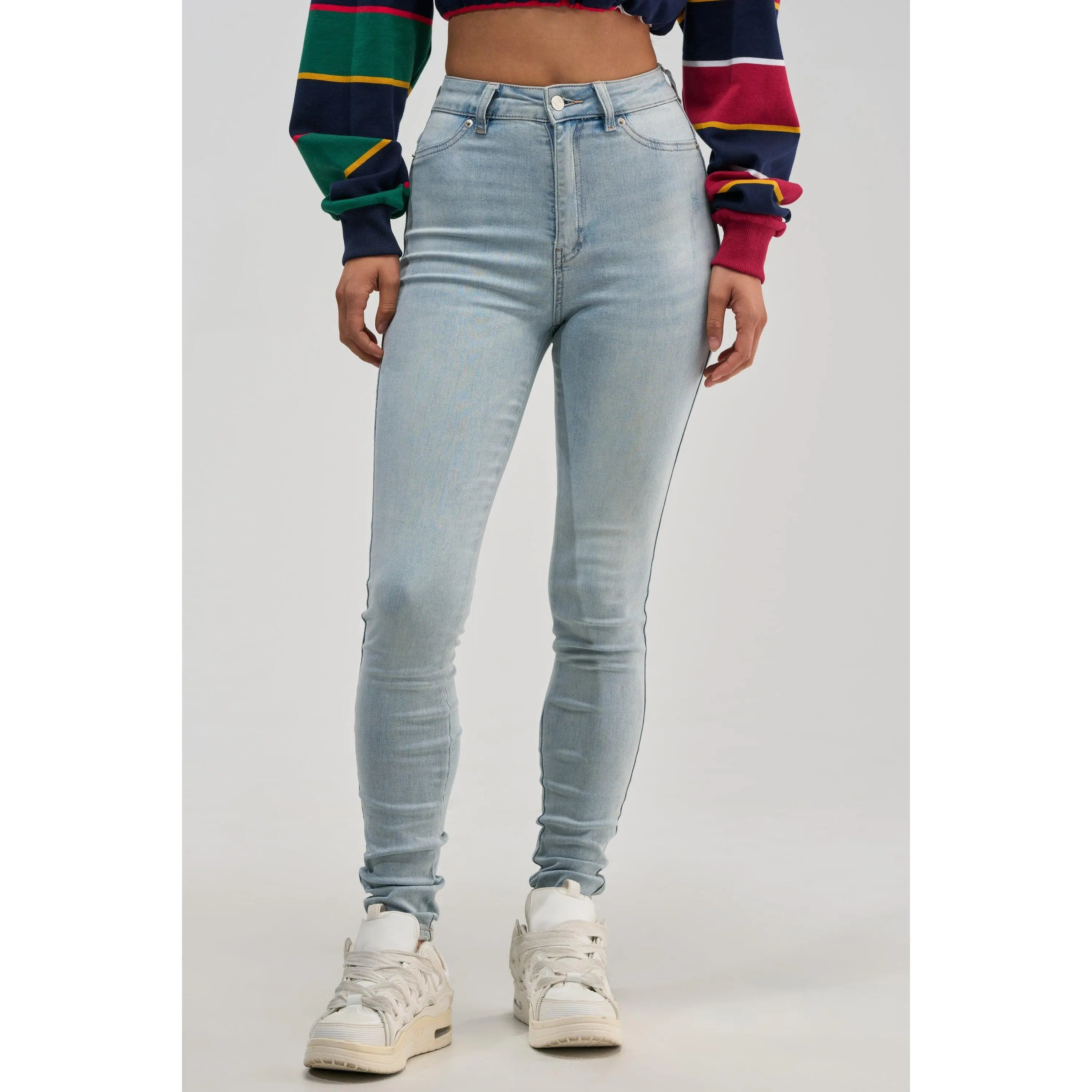 FLEX-FIT HIGH WAISTED SUPER STRETCHY SKINNY JEANS