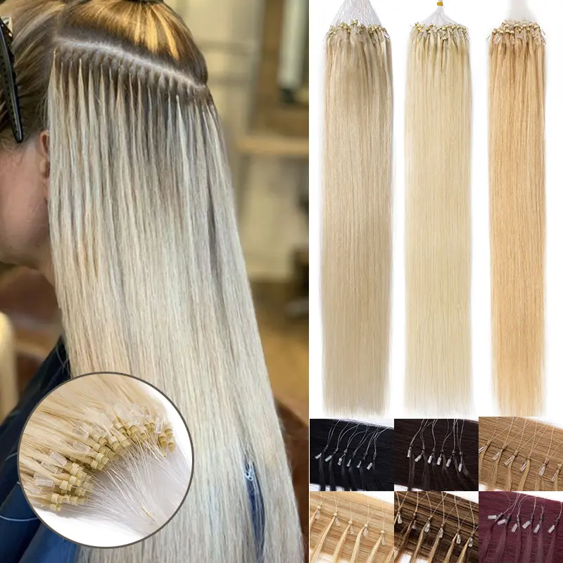 Micro Ring Hair Extension For Woman 100strands/pack 50G Micro Ring Hair Extension For Woman 100strands/pack 50G