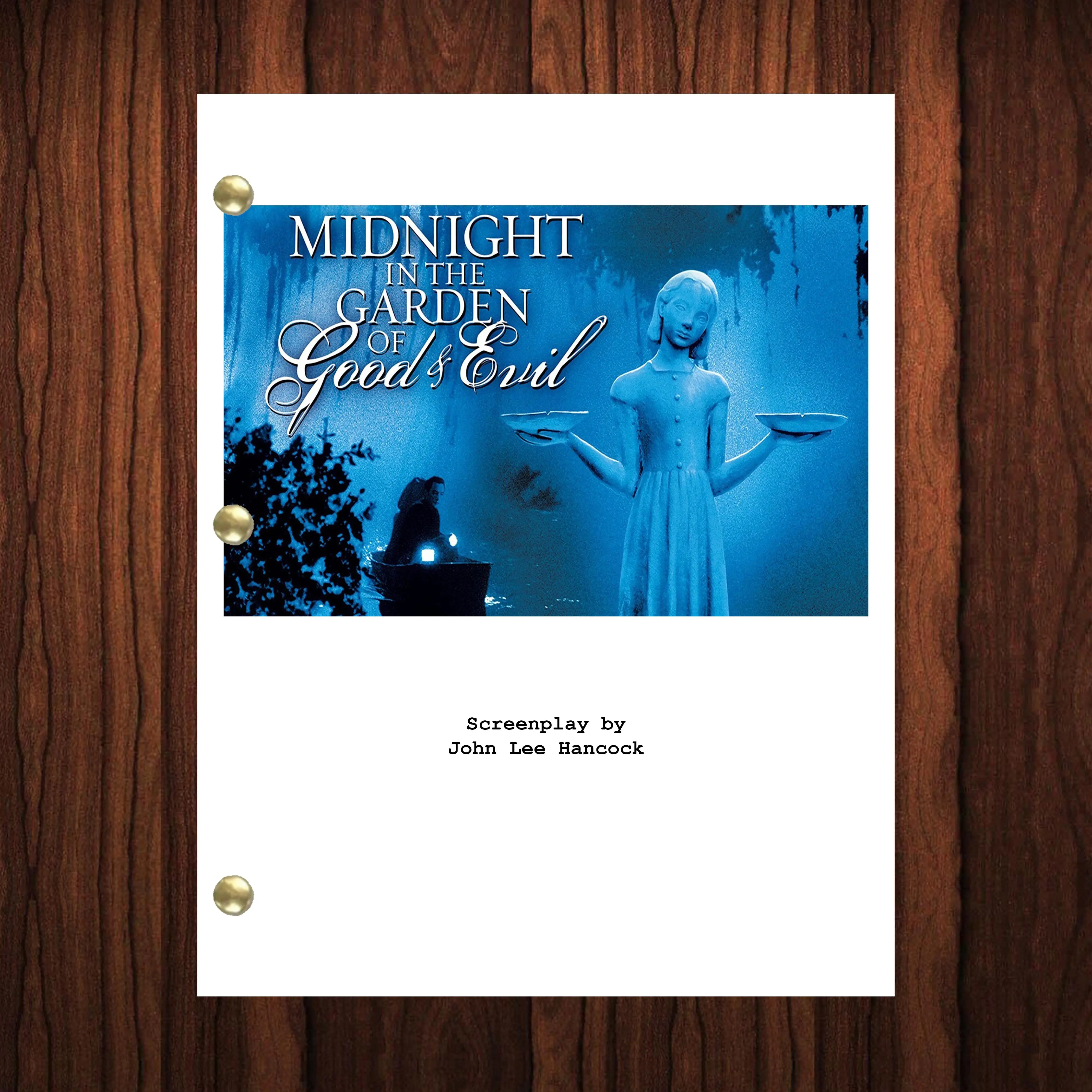 Midnight in the Garden of Good and Evil Movie Script Reprint Full Screenplay Full Script John Cusack