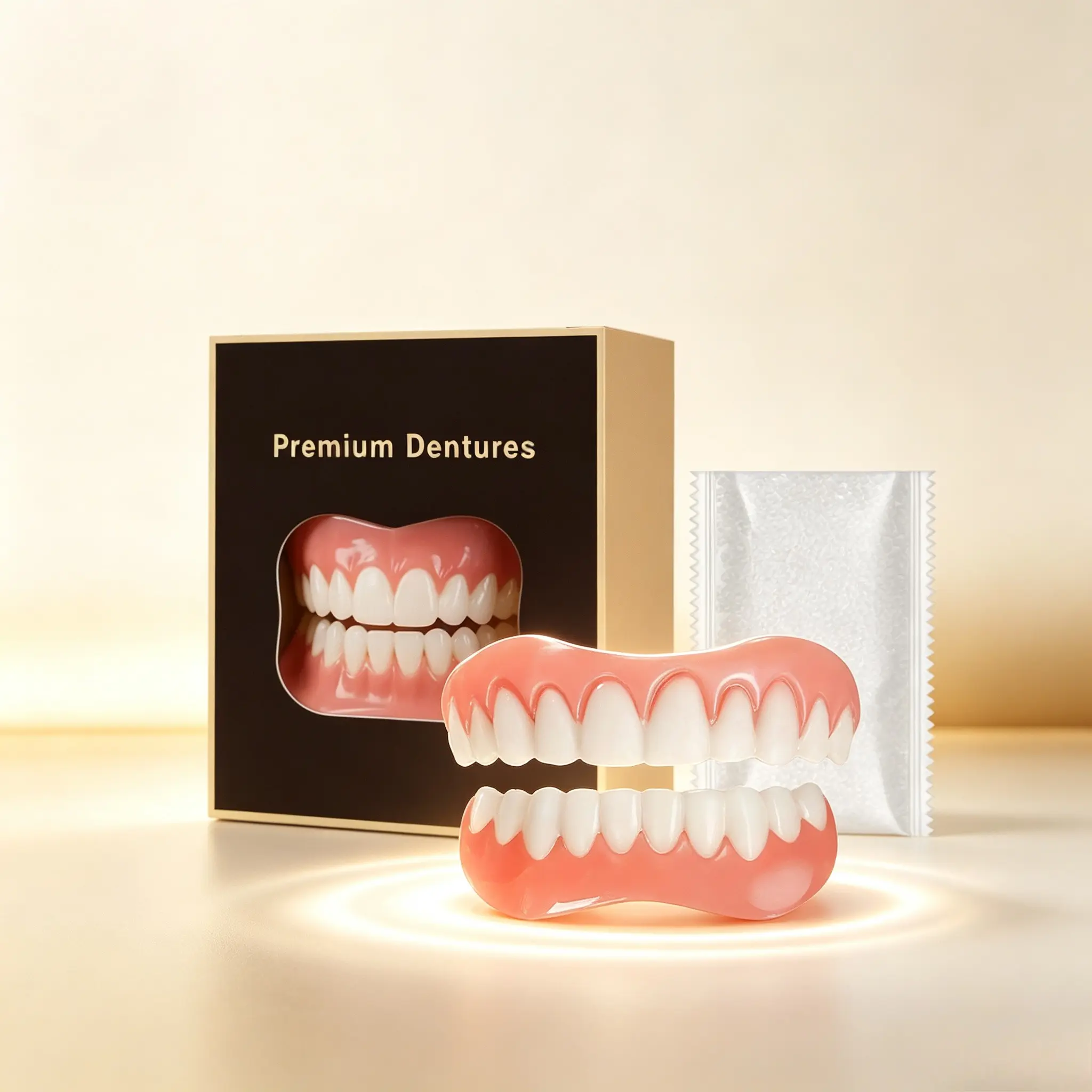 Reusable Cosmetic Teeth Set – Adjustable Upper & Lower Smile Accessory with Storage Case – Lightweight Costume & Beauty Accessory  2