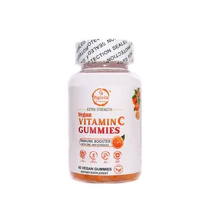Vitamin C Gummies FDA and SGS Certified – Immune Support Supplement – 500mg per Serving – Vegan, Gluten-Free – 60 Count (30-Day Supply)