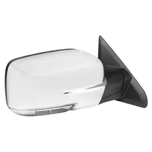 2013-2019 Dodge RAM Chrome Power Adjustable, Auto-Fold, & Heated Side Mirror w/ LED Turn Signal & Puddle Light - Passenger Side Only