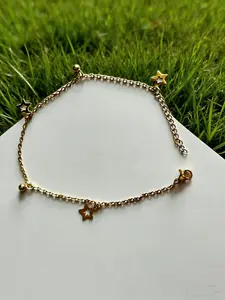 Foot Bracelet, Anklet bangle,Women's Stainless Steel Anklet Set, Elegant Adjustable Strap,All Seasons, 3 Pcs Mixed Pack（12designs can be chosen)