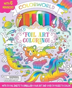 Colorworld: Foil Art Coloring!: With 20 Foil Sheets to Embellish Your Art and Over 20 Pages to Color -- Editors of Silver Dolphin Books, Mixed Media Product