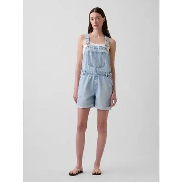 Gap Women's UltraSoft Denim Loose Shortalls