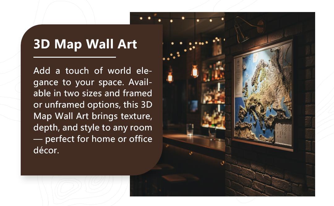 Europe 3D Relief Map