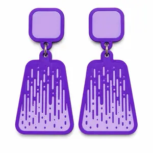 Hidden Message Morse Code Earrings – “FDT” Pattern Design – Minimalist Statement Jewelry
