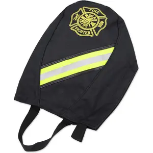 Lightning X Fireman's Fleece Lined SCBA Air Pak Respirator Firefighter Mask Face Piece Bag for First Responder - Black w/Fleece Lining