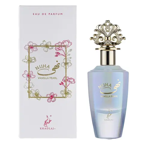 Khadlaj Nuha Vanilla Pearl for Women Eau de Parfum Spray, 2.87 Ounce