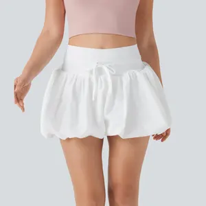 Halara High Waisted Drawstring Casual Bubble Shorts with Pockets