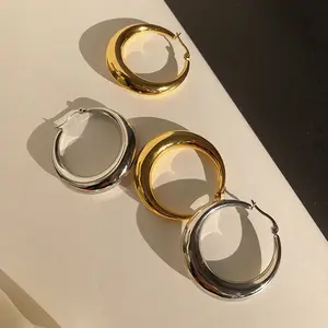 Teardrop Oval Earrings, Exaggerated Personalized Hong Kong Style Hip Hop Viral Earrings, Bestselling Trendy Design