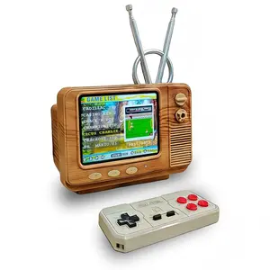 PYBGE Retro Mini TV Model Game Console - 308 Games + Save Function + 2-Player Mode, Free TF Card Included