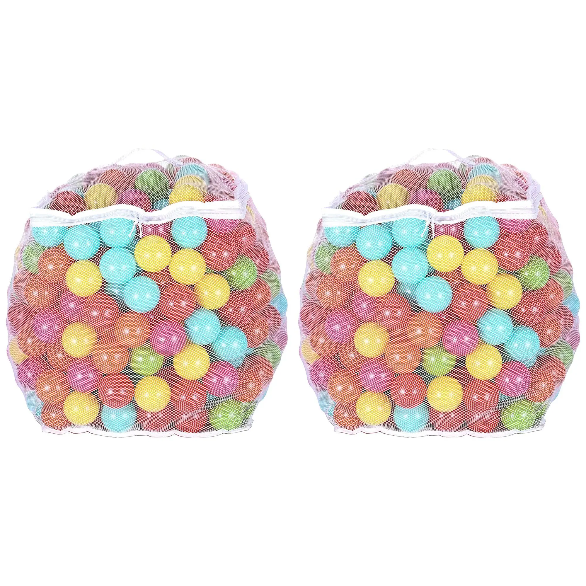 BalanceFrom Fitness 2.3" Play Pit Balls with Storage Bag, Multicolor (2 Pack)