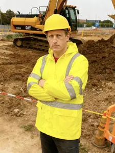 Reflective Waterproof Safety Work Jacket, High Visibility Outdoor Construction, Road Maintenance, Logistics, Windproof Rainproof