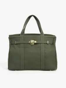 Women's Canvas Tote Bag, High-End Design Handbag, Large Capacity Commuter Bag, Versatile Shoulder Bag for Daily Use